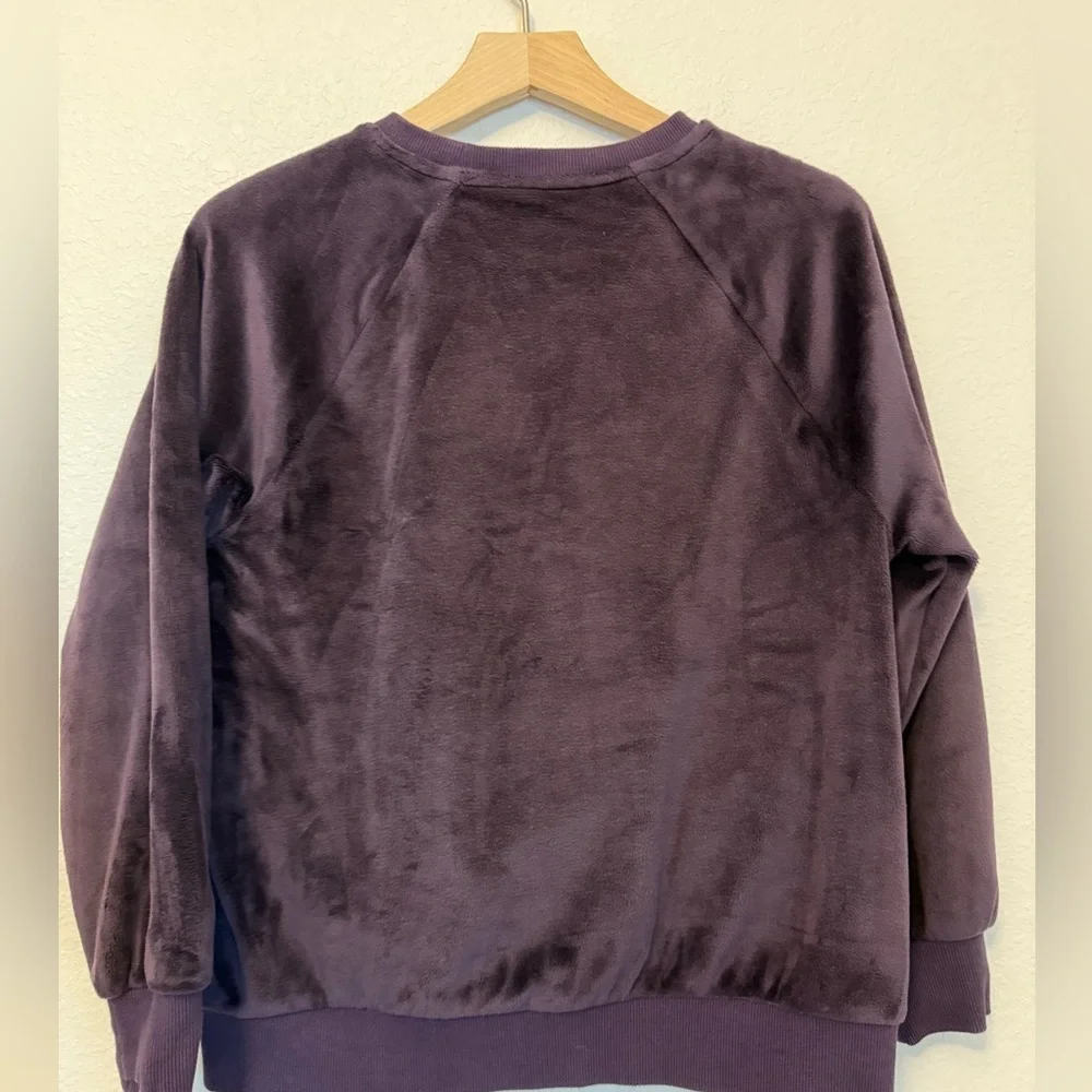 Athleta Girl Feelin’ Good Sweatshirt | L (12) Iris Purple Plush Fleece